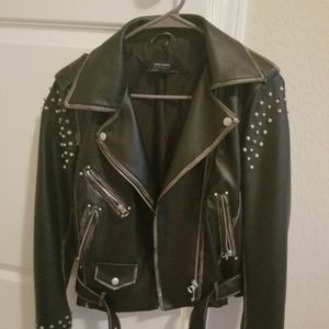 Zara faux leather jacket